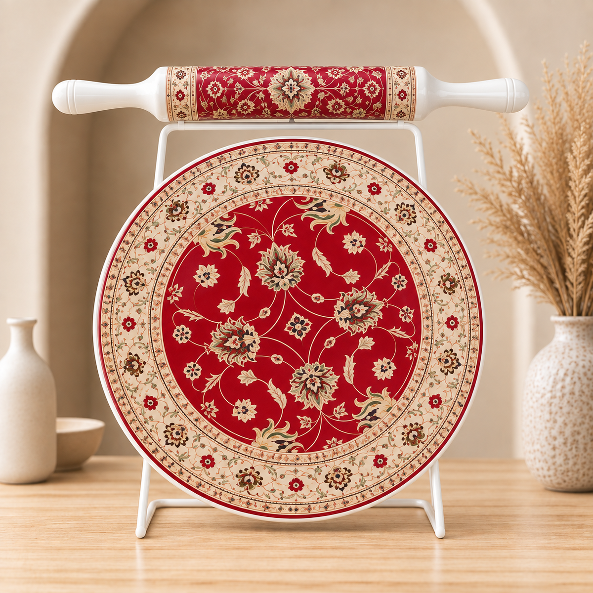 Traditional Marble Chakla Belan Set – Premium Kitchen Collection