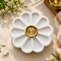 Traditional Marble Diya Stand | Handcrafted By Stonex Handicrafts