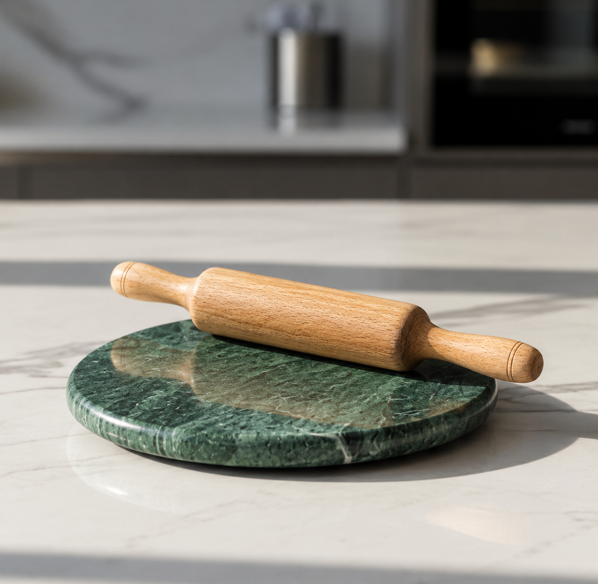 Traditional Marble Chakla Belan Set – Premium Kitchen Collection