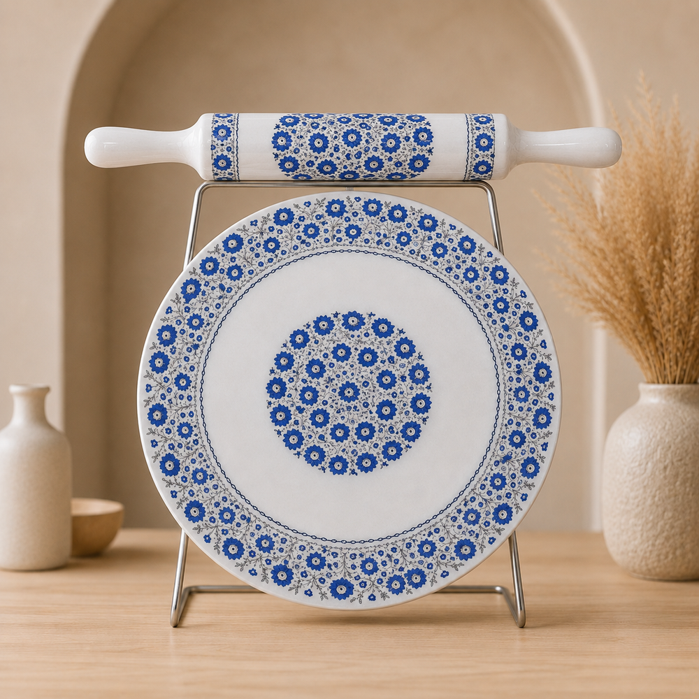 Marble Printed Chakla | Handcrafted By Stonex Handicrafts |