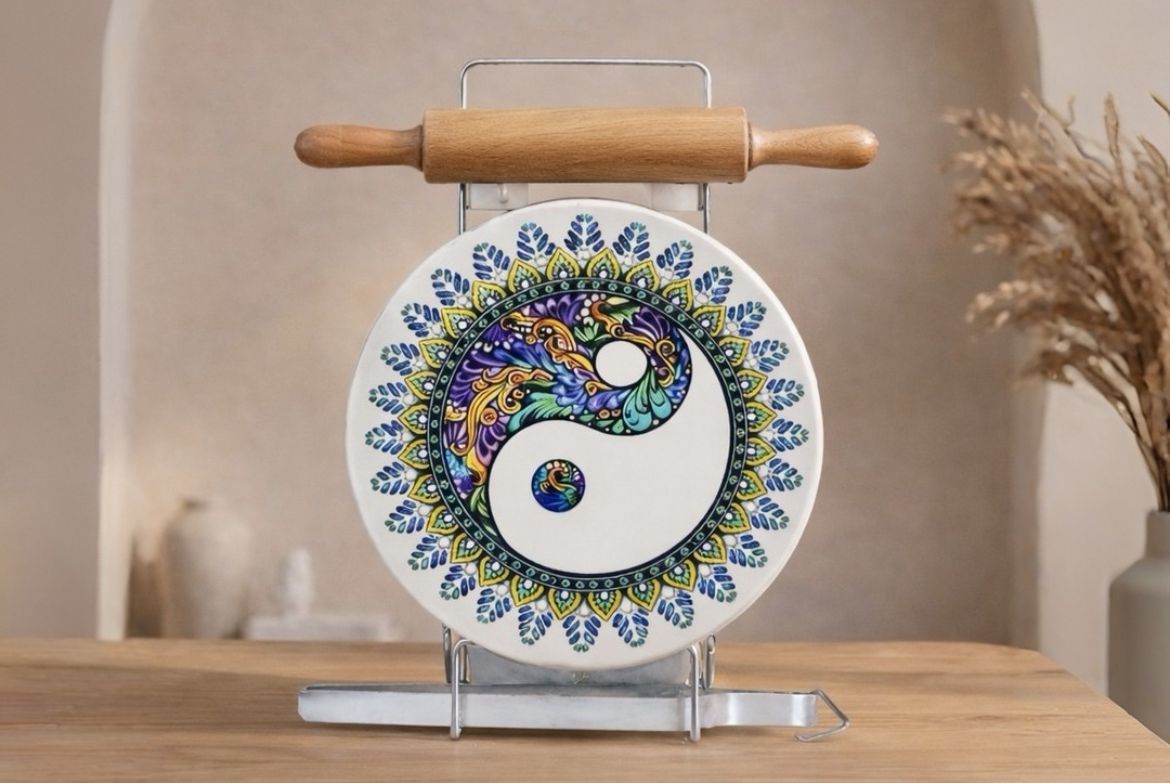 Marble Chakla-Belan Set